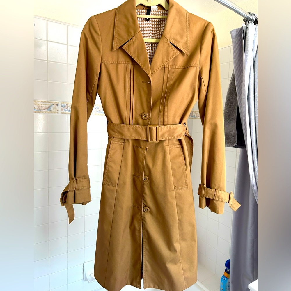 H&M Travel/Trench Coat - Beige/Tan- Size 6